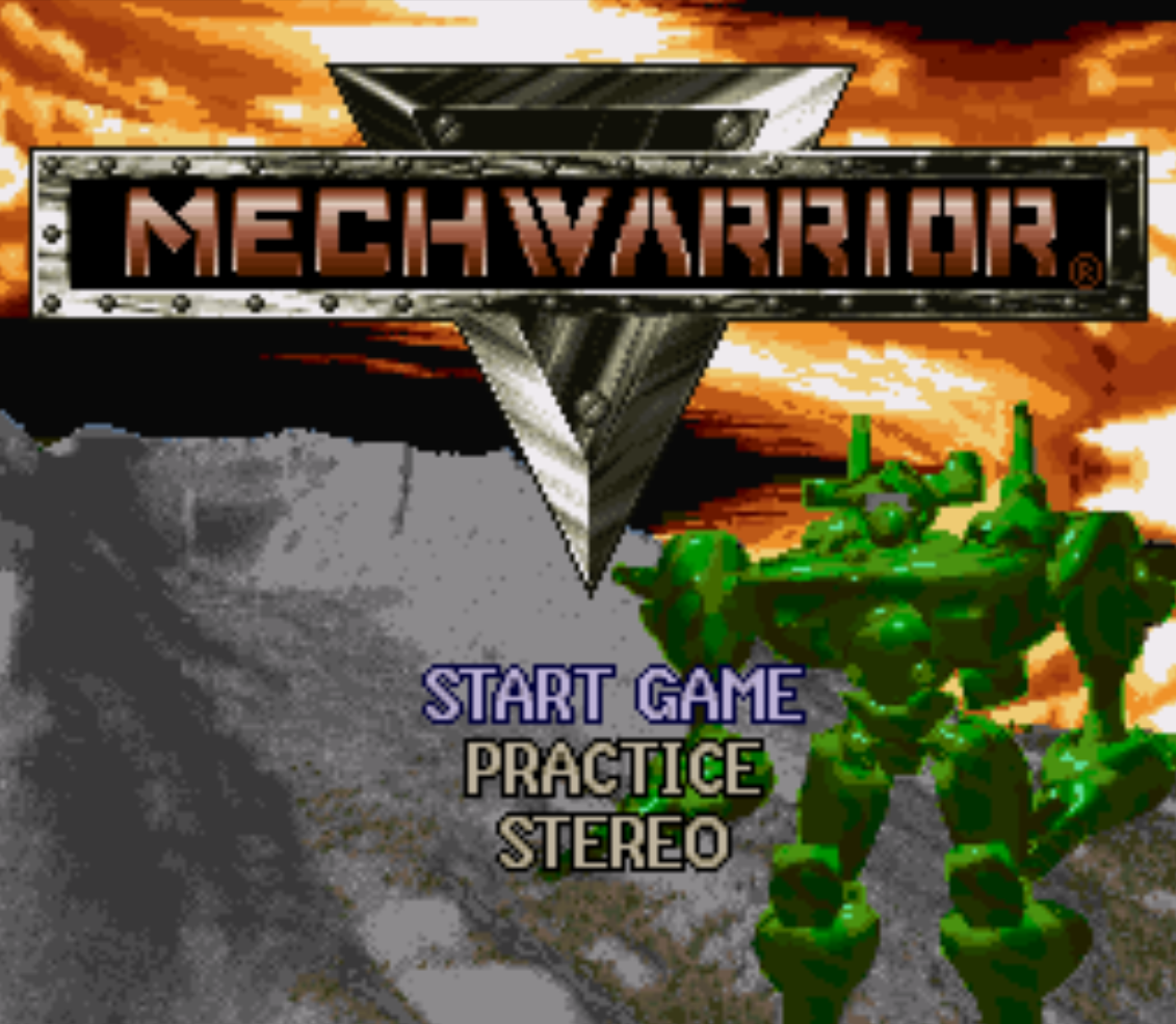 Mech Warrior Title Screen